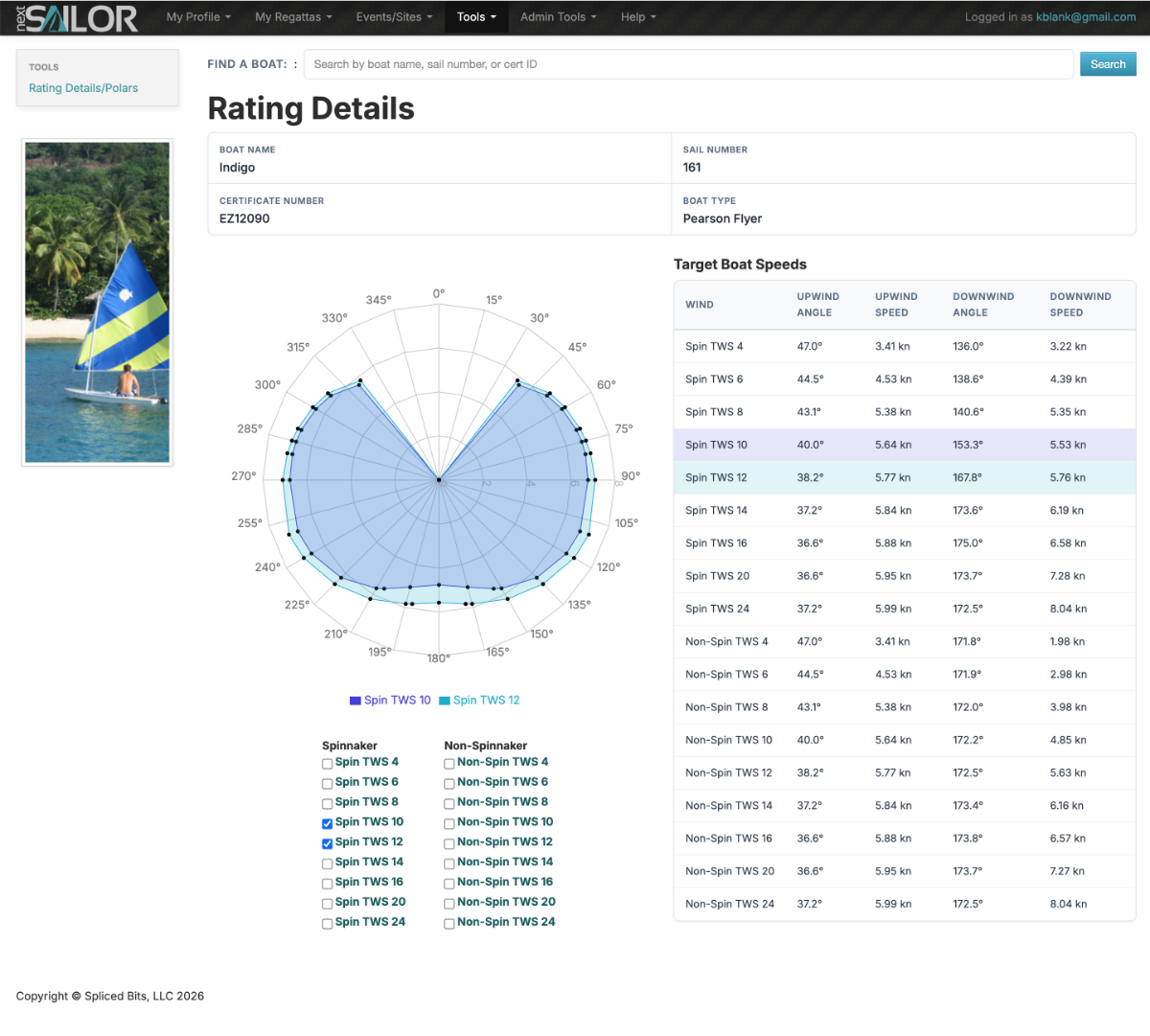 How Fast Should I Be Going? nextSailor comparison and polar tools